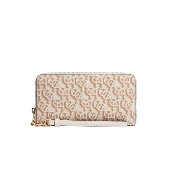 Coach Accessories - Coach Long Zip Around Wallet With Signature Monogram Print